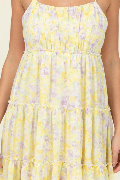 FLIRTY FLORAL MINI DRESS