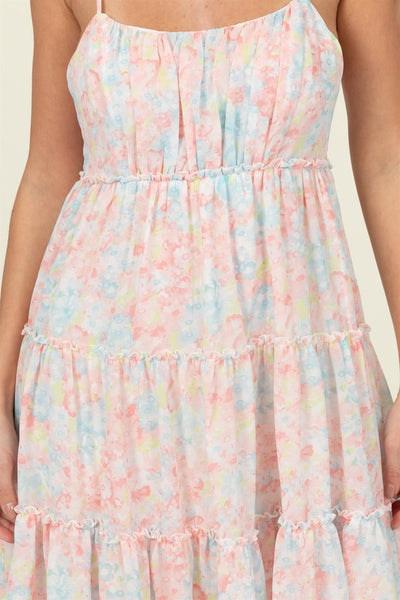 FLIRTY FLORAL MINI DRESS